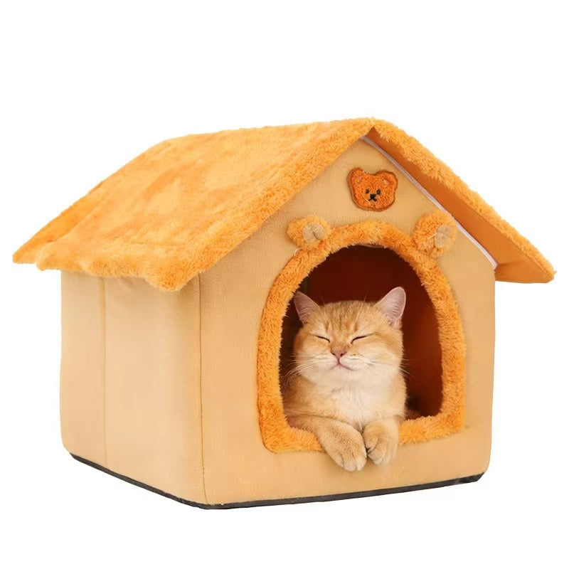 Pet Beds & Rest: Cozy Winter House Beds