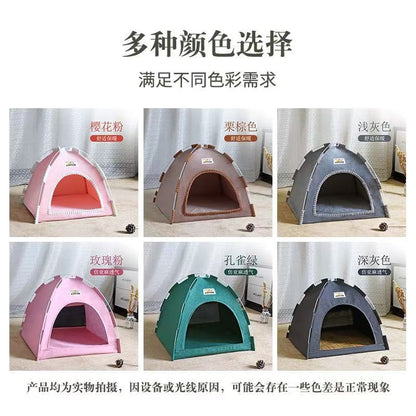 Portable Foldable Pet Tent Bed